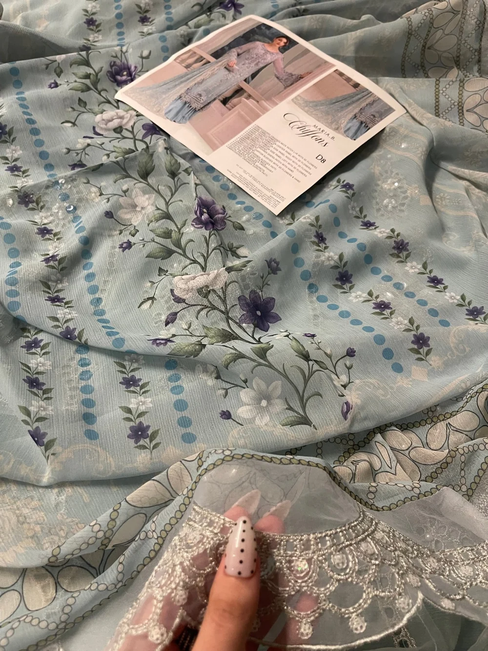 Maria.B Chiffons MPC-25-108 – Aqua