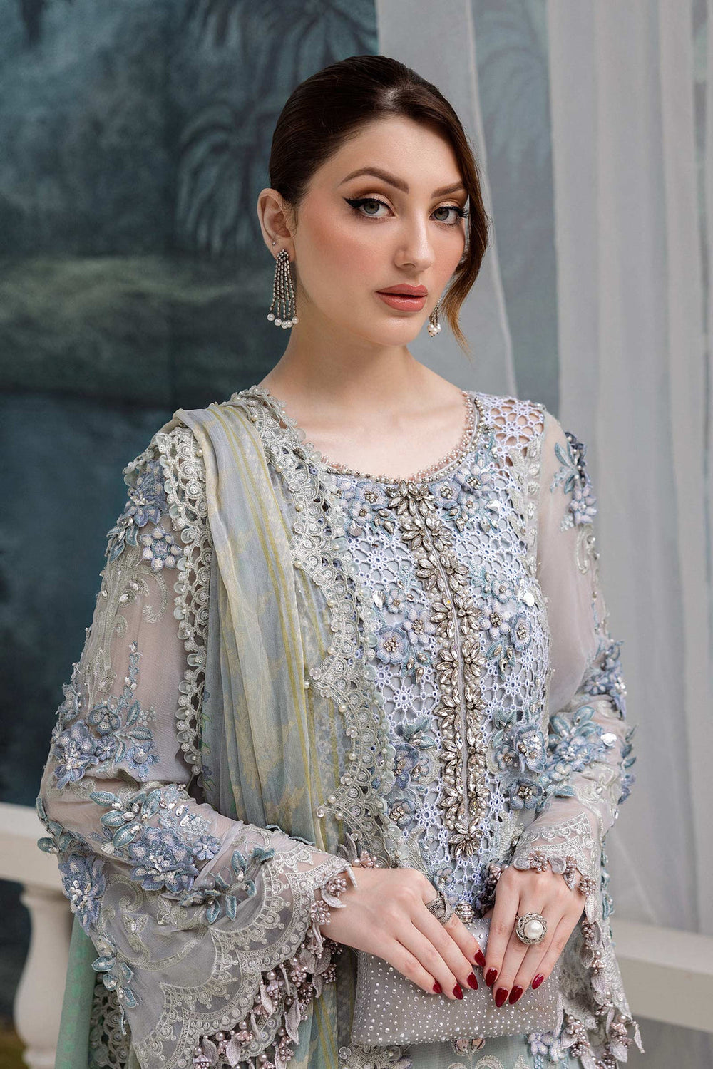 Maria.B Chiffons MPC-25-108 (Aqua)