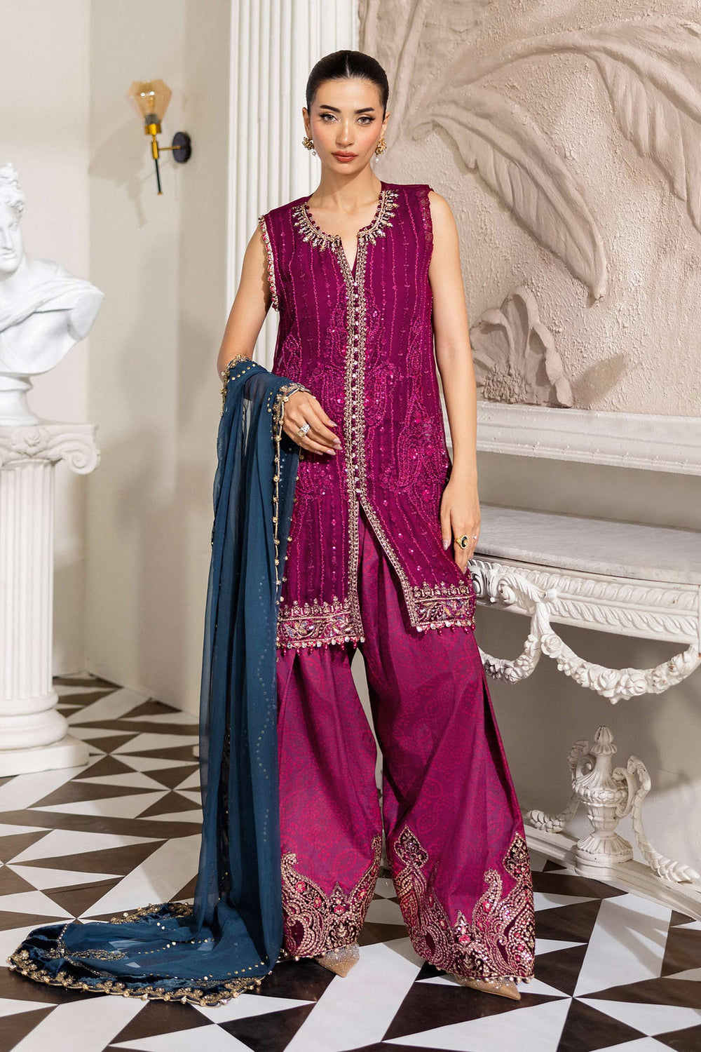 Maria.B Chiffons MPC-25-102 (Magenta)
