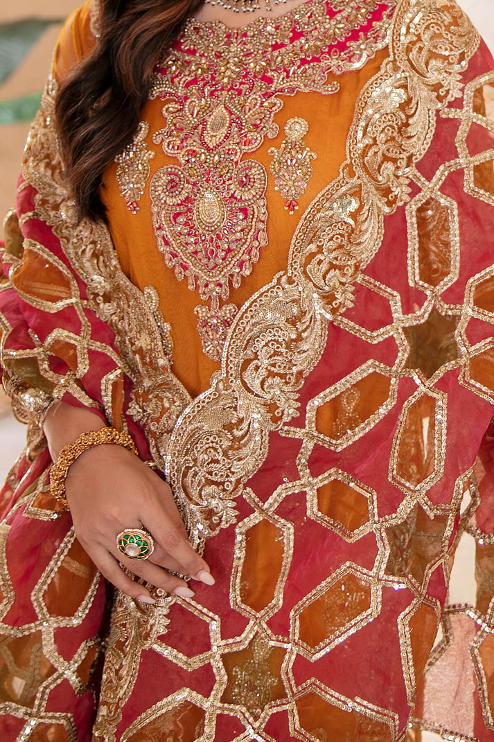 Imrozia Aangan GUL E RANA Chiffon 3pc - 09896