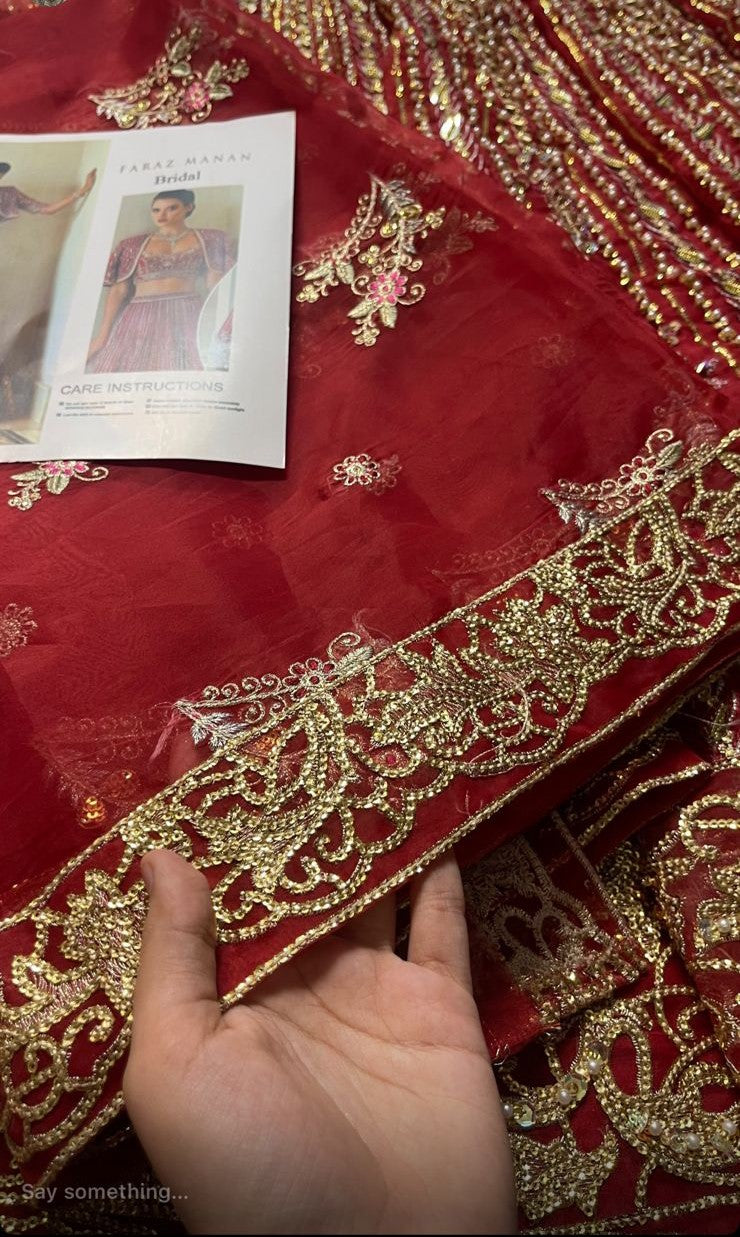 Faraz Manan - Red Bridal Couture