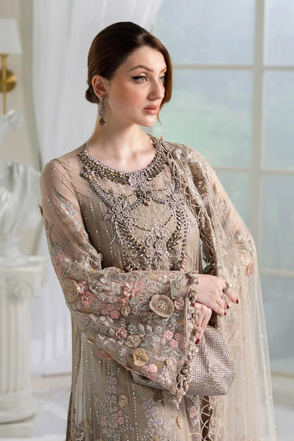 Maria.B inspired beige formal outfit