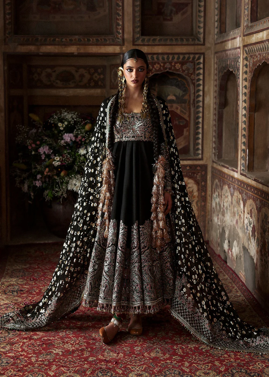 Hussain Rehar inspired Noor Jehan embroidered formal outfit