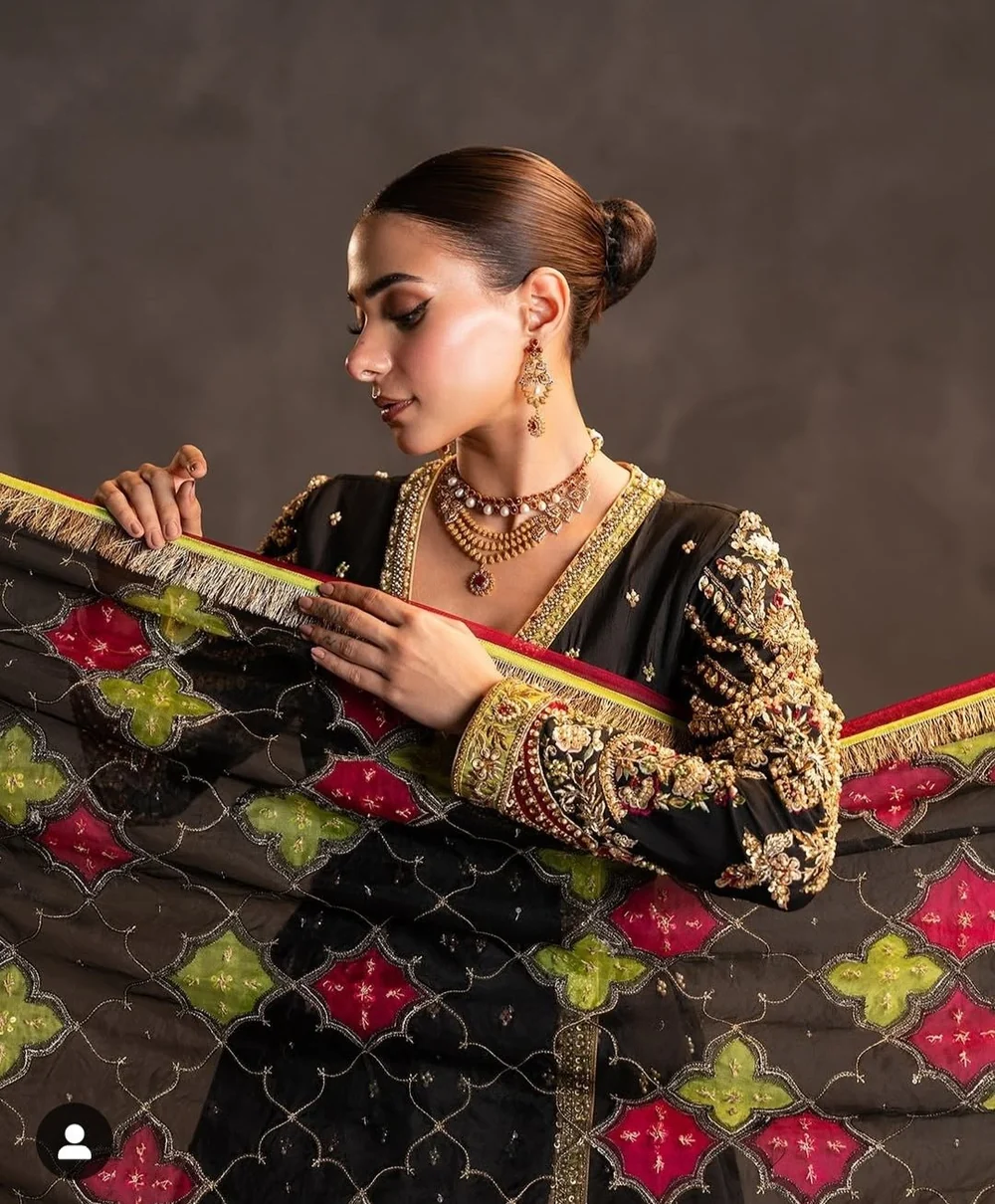 Ahmad Sultan inspired embroidered formal outfit