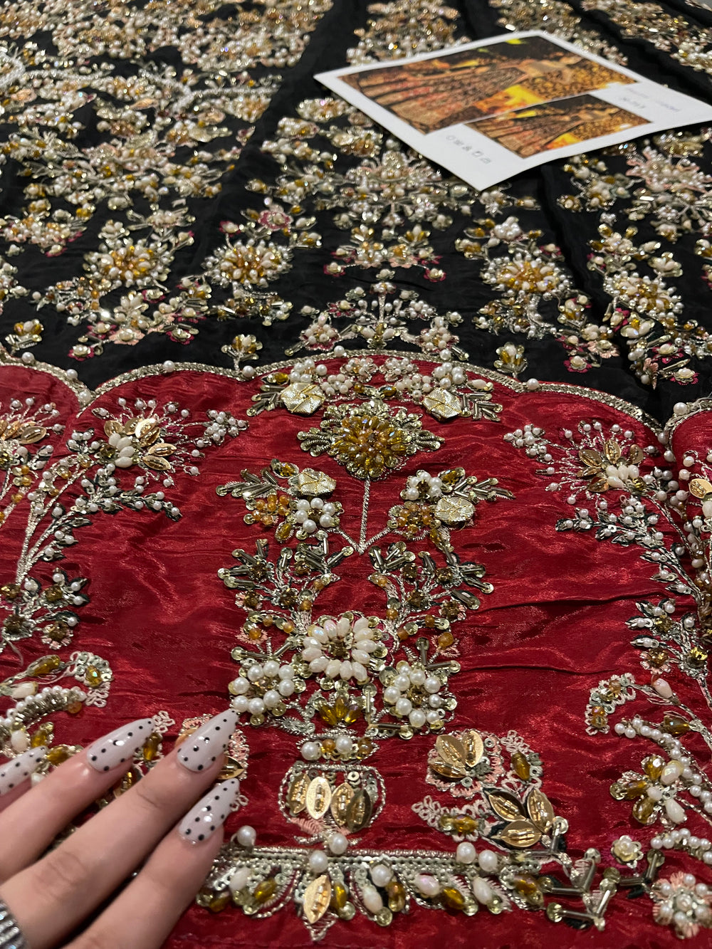 Embroidered choli lehenga with matching dupatta