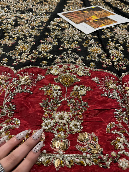 Embroidered choli lehenga with matching dupatta