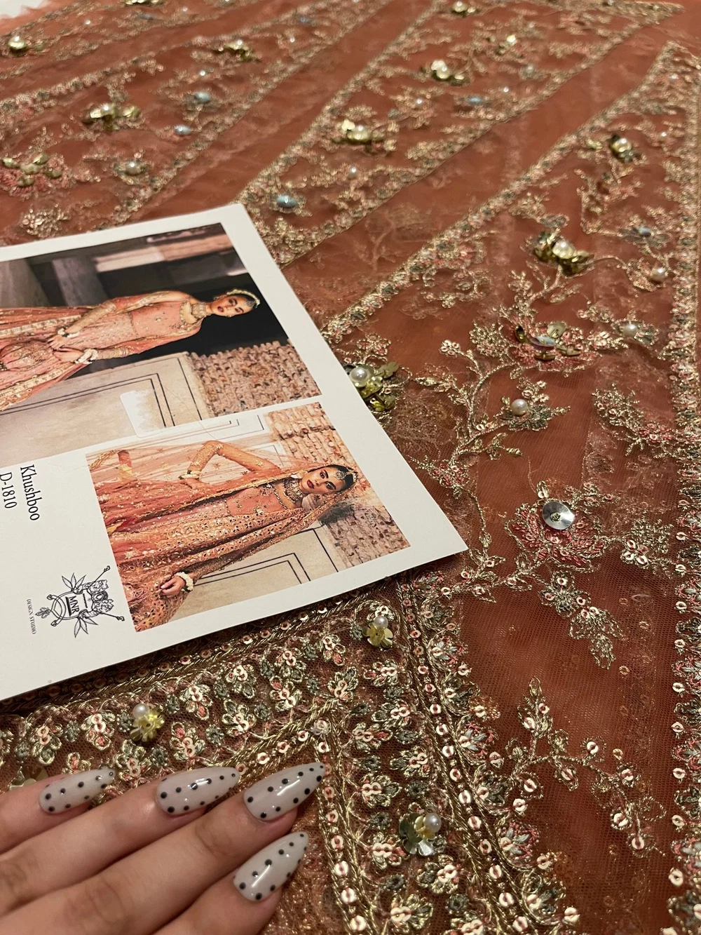 MNR inspired blush pink formal wedding wear