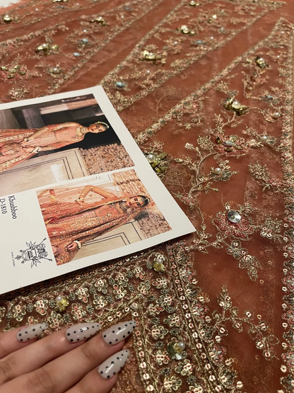 MNR inspired blush pink formal wedding wear