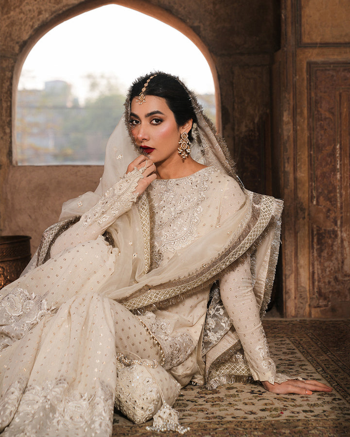 Devina embroidered shirt and gharara with dupatta