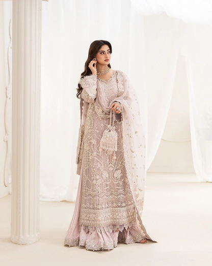 Faiza Saqlain Ela shirt with crushed sharara