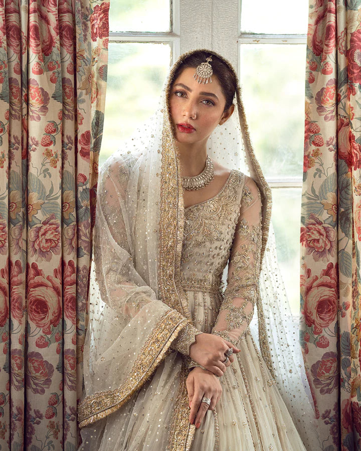 Faiza Saqlain Anamta hand embellished bridal outfit