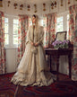 Faiza Saqlain Anamta ivory bridal pishwas