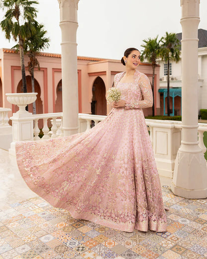 Faiza Saqlain Ruzova embellished net dupatta