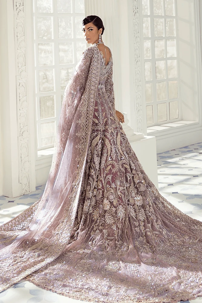 Fantasia handworked mauve bridal gown