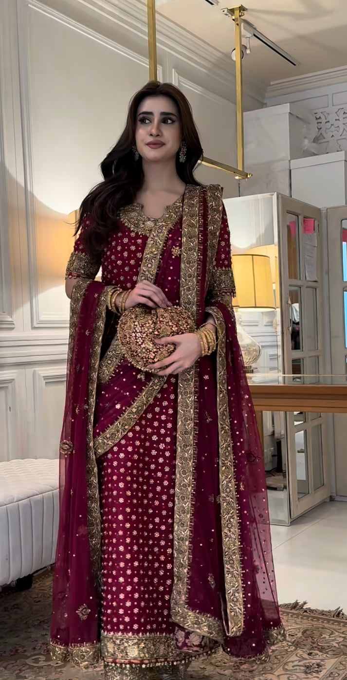Pakistani bridal outfit inspired by Haris Shakeel Aisha Afridi