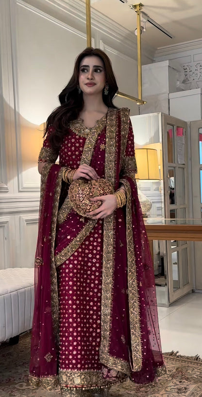 Pakistani bridal outfit inspired by Haris Shakeel Aisha Afridi