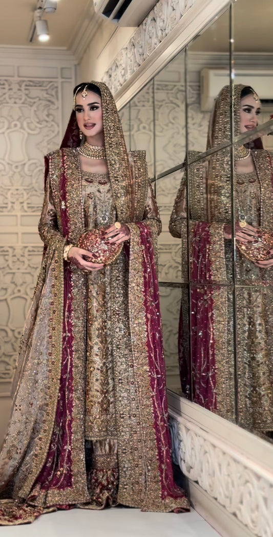 Haris Shakeel Areeba luxury Pakistani bridal dress