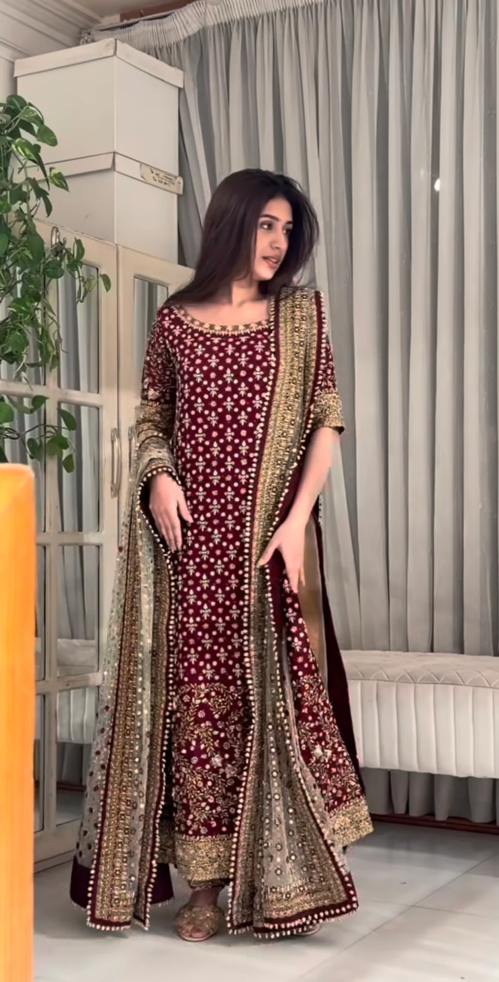 Haris Shakeel Areesha luxury Pakistani formal dress