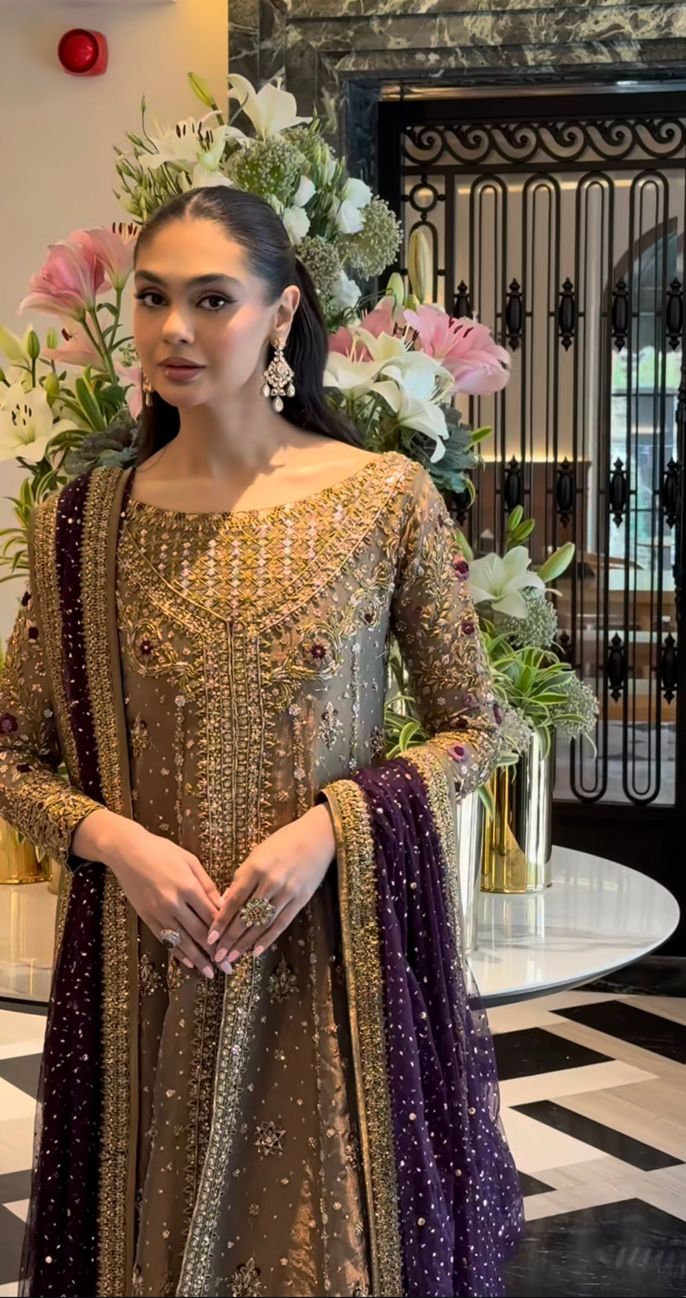 Pakistani designer outfit inspired by Haris Shakeel Aroha