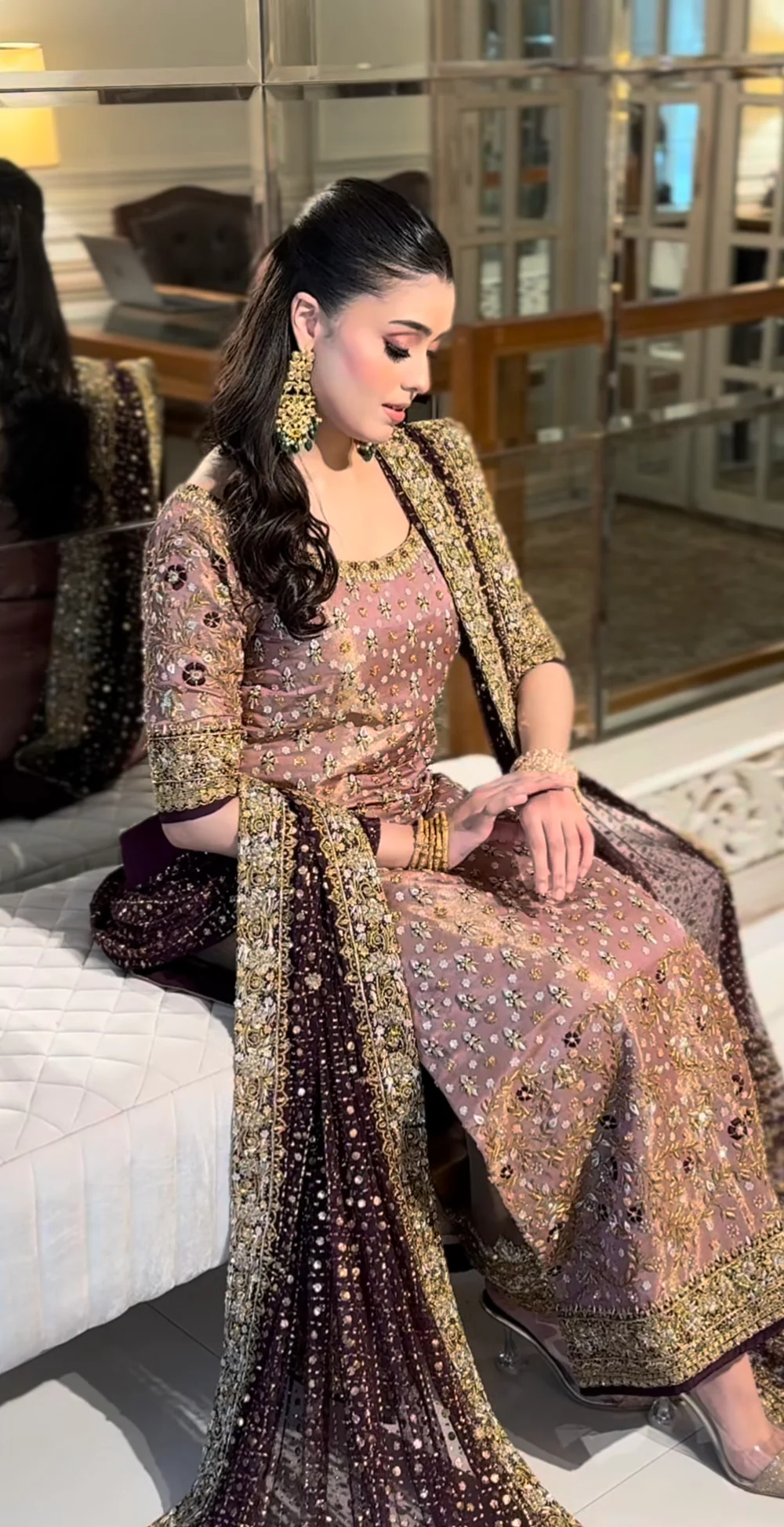 Pakistani designer outfit inspired by Haris Shakeel Fareeha
