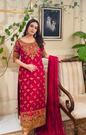 Haris Shakeel HS04 fuchsia pink bridal dress with adda work
