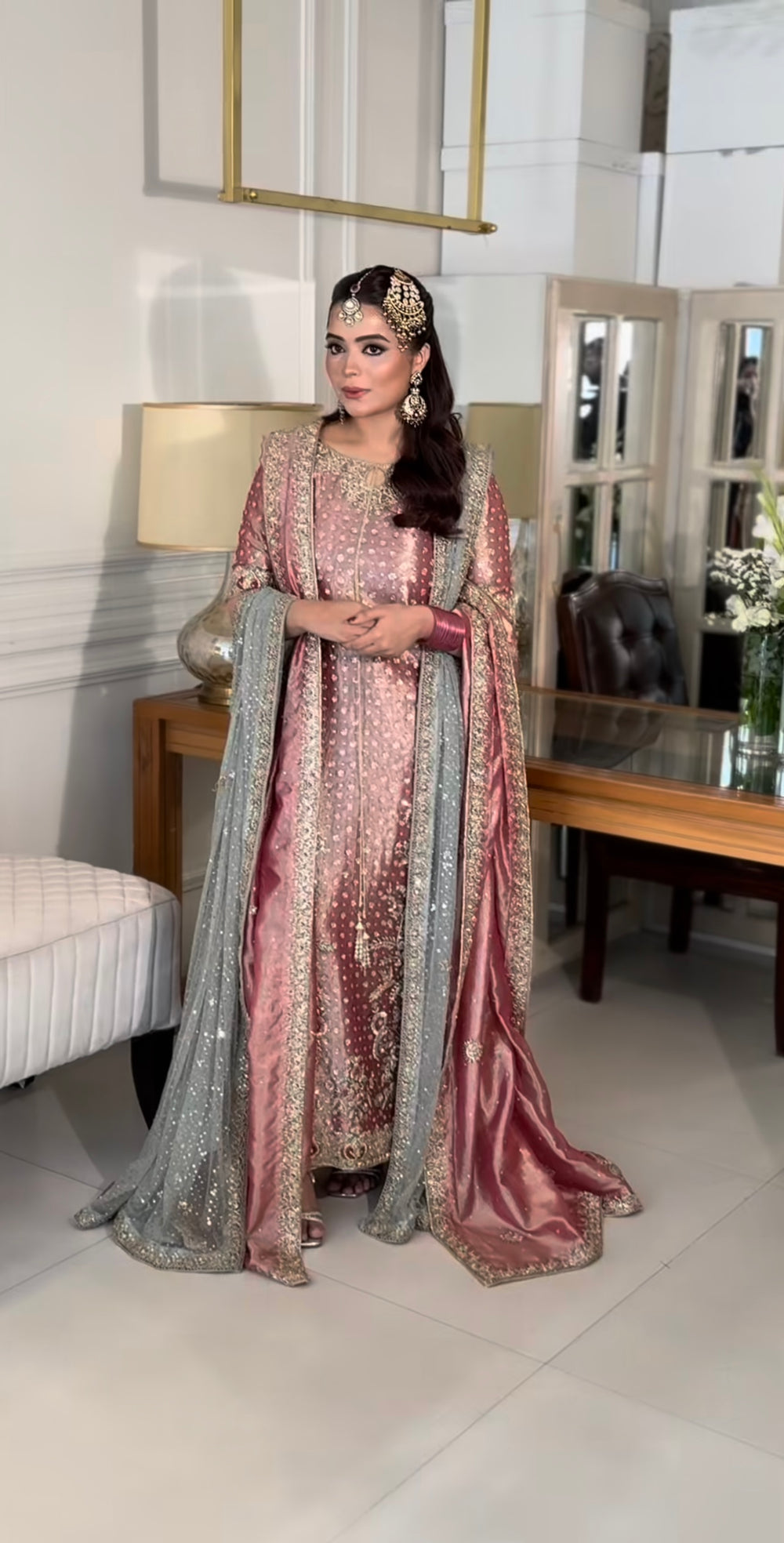 Pakistani designer outfit inspired by Haris Shakeel Iqra