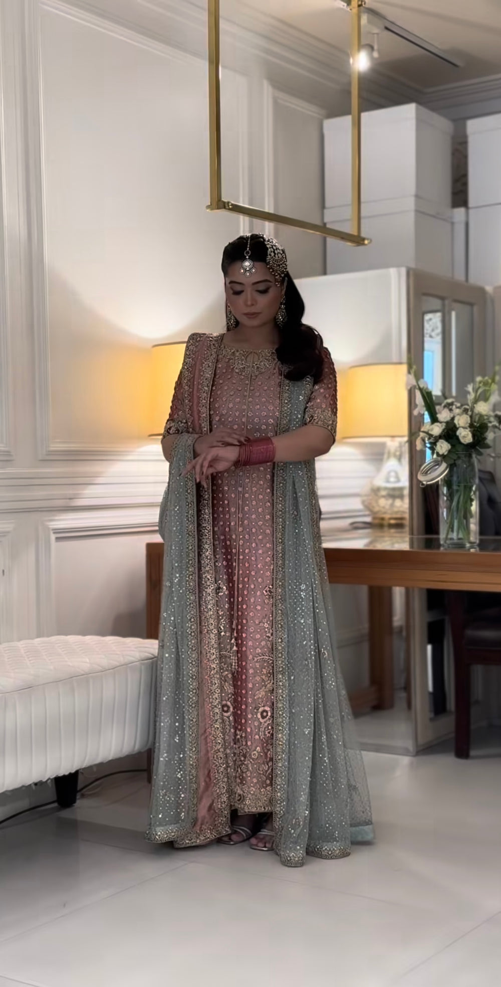 Haris Shakeel Iqra featuring intricate adda work and hand embellishments