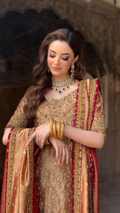 Pakistani designer outfit inspired by Haris Shakeel Meerub