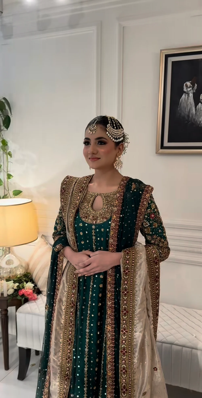 Elegant Haris Shakeel Mehru outfit for weddings, receptions and festive occasions