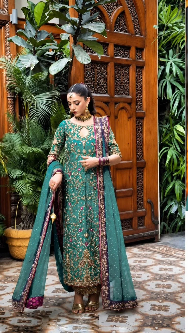 Haris Shakeel - Peacock Teal Ensemble