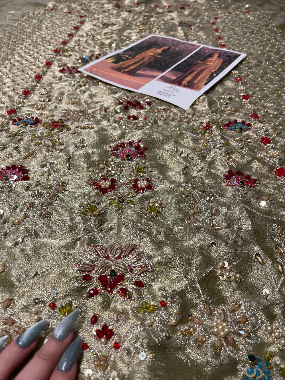Elegant Haris Shakeel Pistachio outfit for weddings and festive occasions