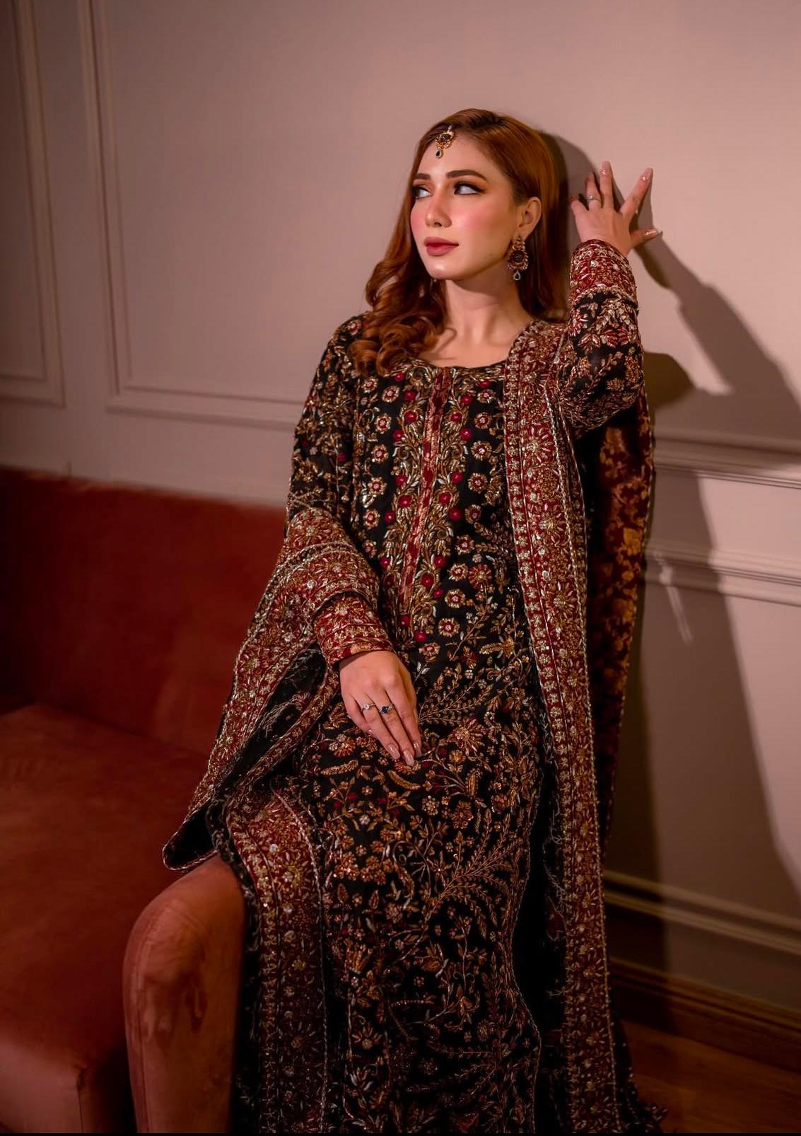 Pakistani designer outfit inspired by Haris Shakeel Shayna
