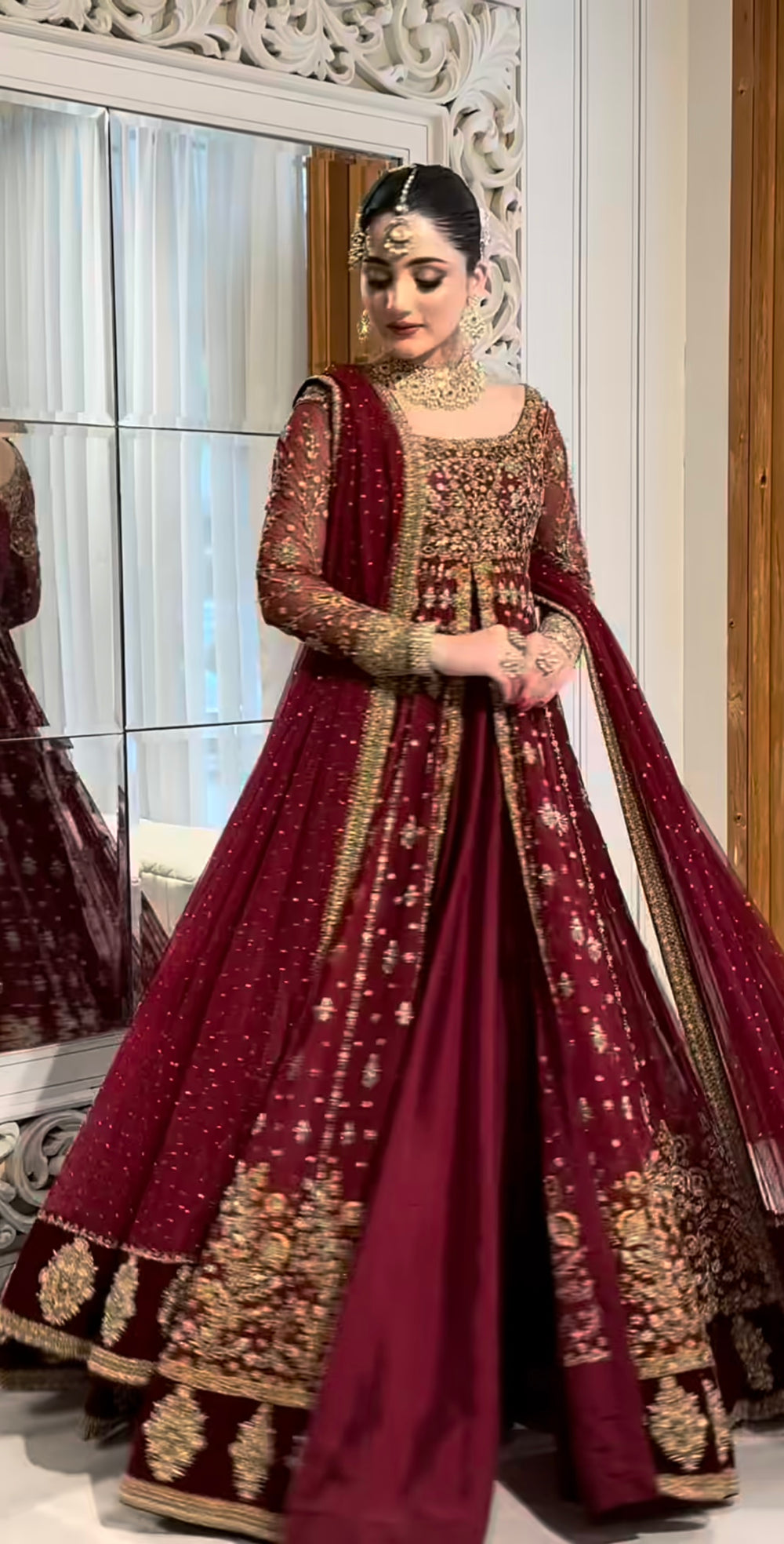 Pakistani bridal outfit inspired by Haris Shakeel Shifa