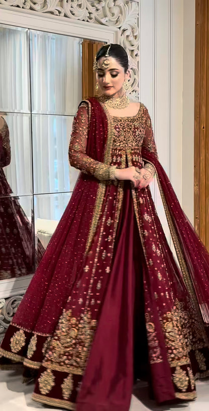 Pakistani bridal outfit inspired by Haris Shakeel Shifa