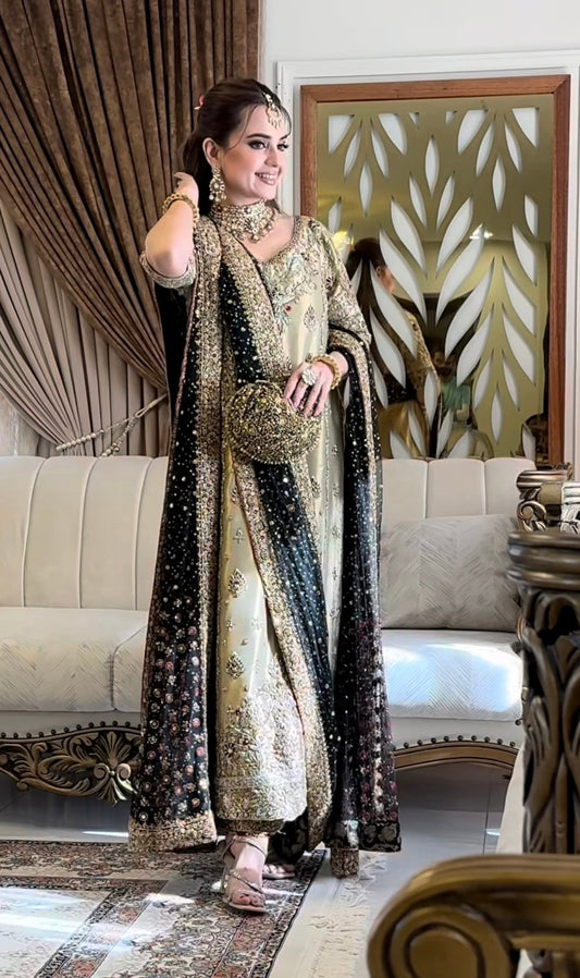 Haris Shakeel Sumbul Iqbal 4 piece luxury Pakistani formal dress