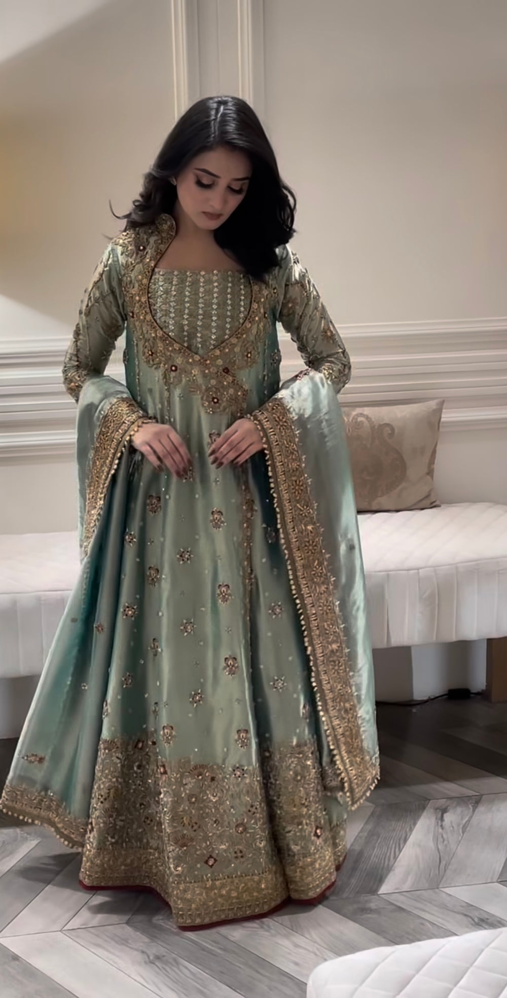 Pakistani designer outfit inspired by Haris Shakeel Urooj