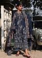 Hussain Rehar Amalfi luxury Pakistani navy blue lawn dress