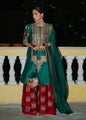 Hussain Rehar Beryl emerald green formal dress