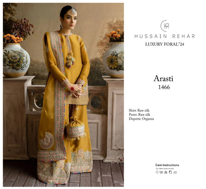 Designer mustard dress with embroidered dupatta