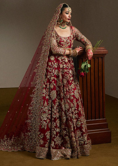 Luxury embroidered Pakistani bridal dress