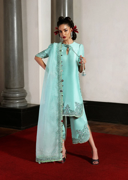 Hussain Rehar Mynt luxury Pakistani formal dress