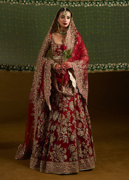 Hussain Rehar Qashqaye bridal lehenga