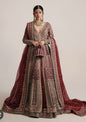 Hussain Rehar Sarang Emerald Green luxury bridal dress