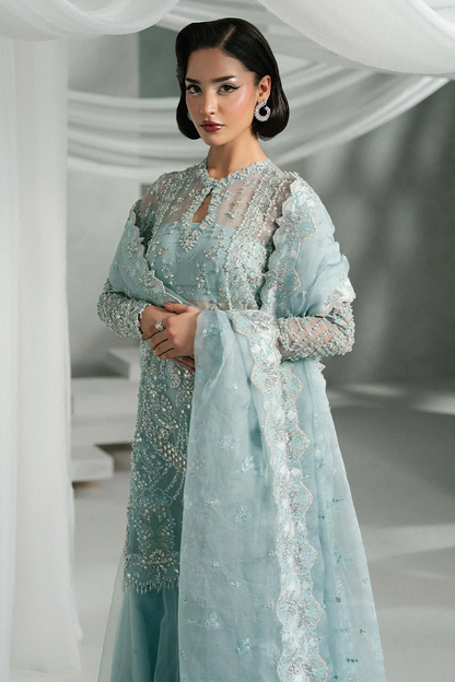 Khakaa Elyra three-piece outfit with flowing sharara and matching dupatta