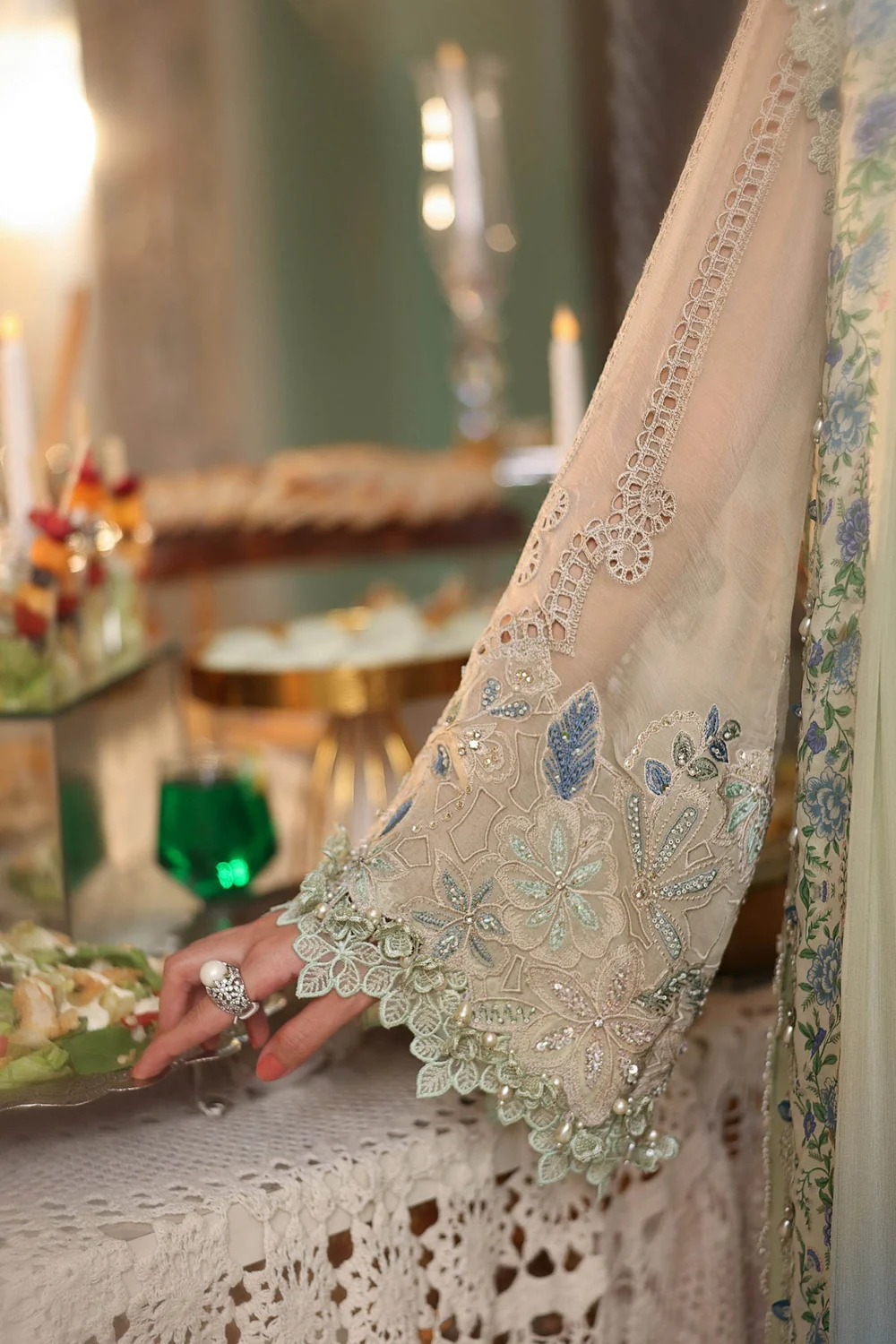 Maria.B Chiffons MPC-26-105 – Pistachio Green