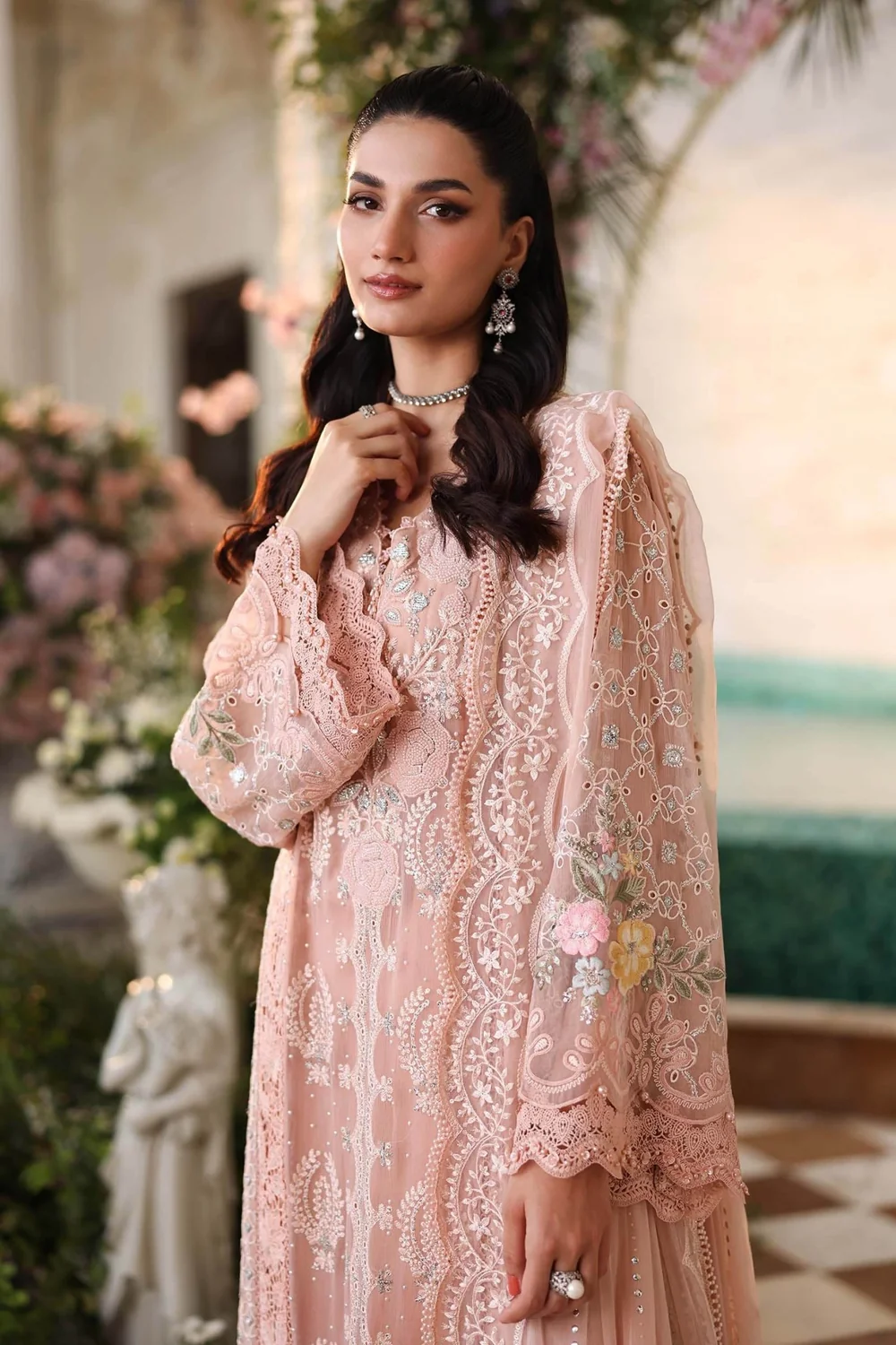 Maria.B Chiffons MPC-26-104 – Peach Pink