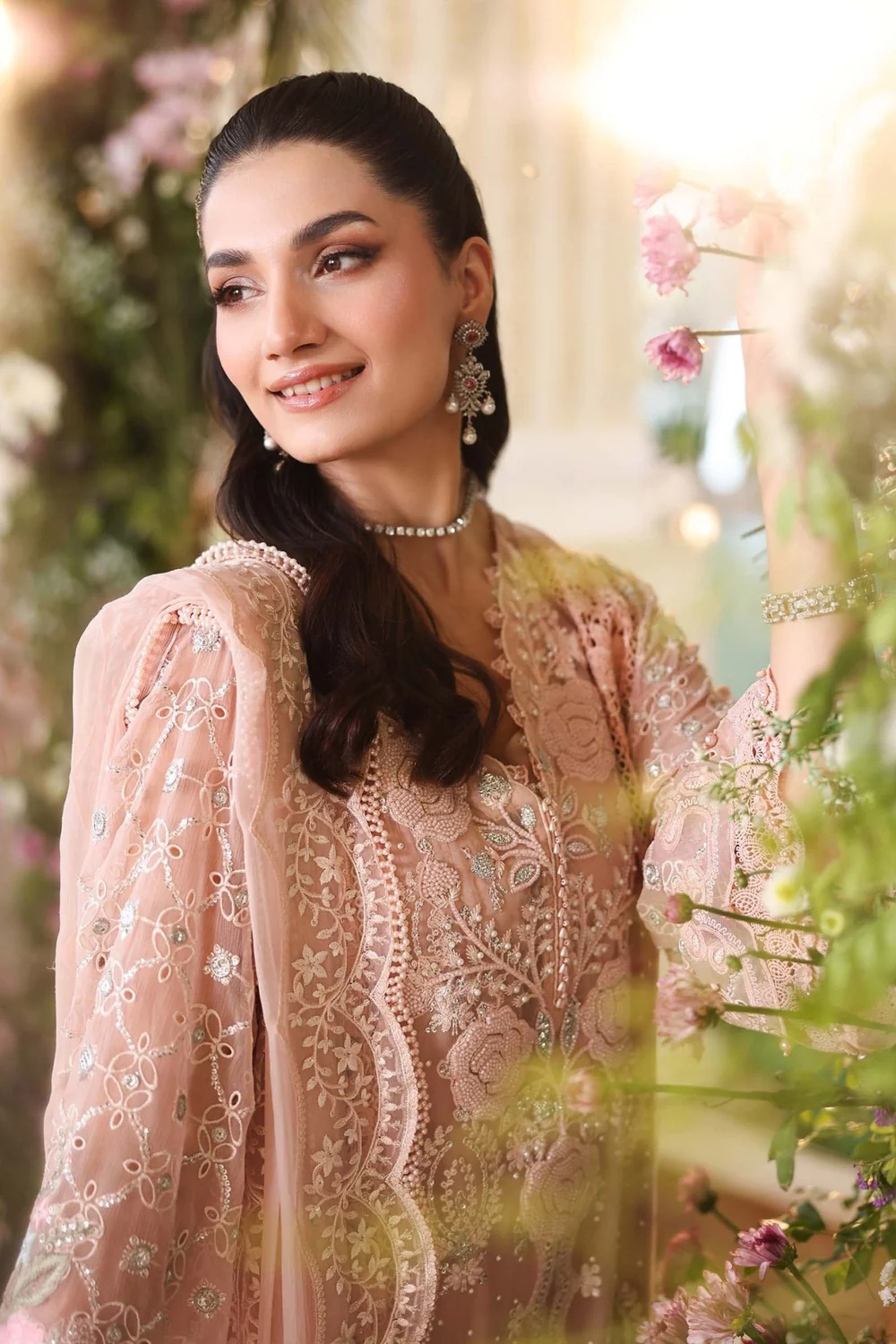 Maria.B Chiffons MPC-26-104 – Peach Pink