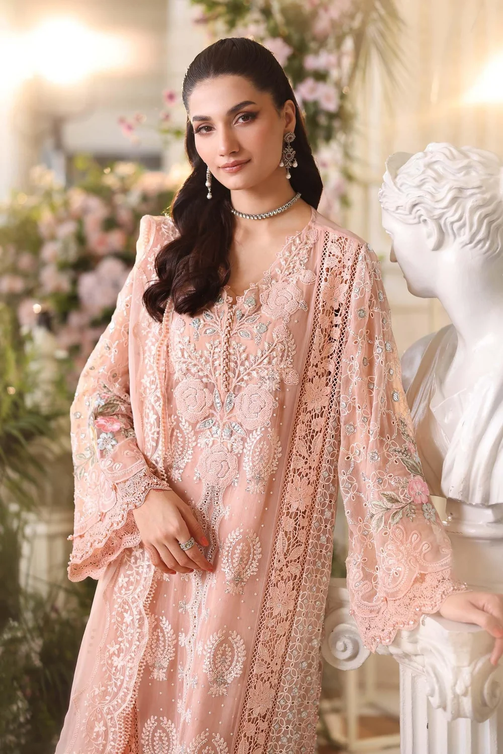 Maria.B Chiffons MPC-26-104 – Peach Pink