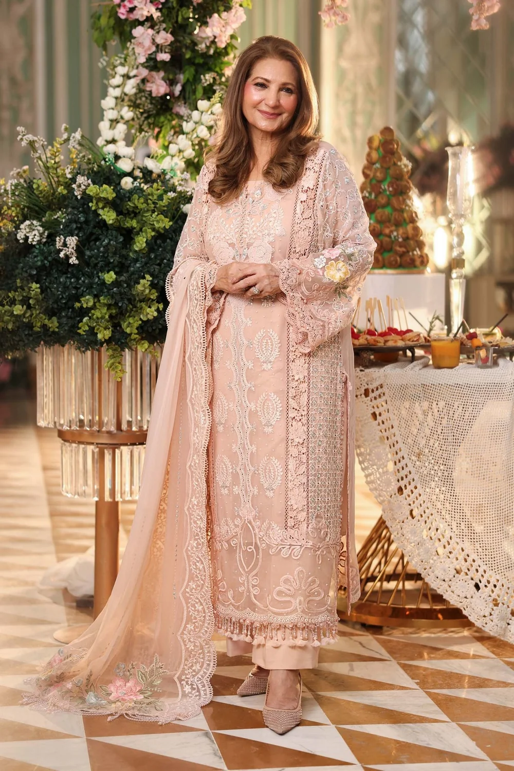Maria.B Chiffons MPC-26-104 – Peach Pink