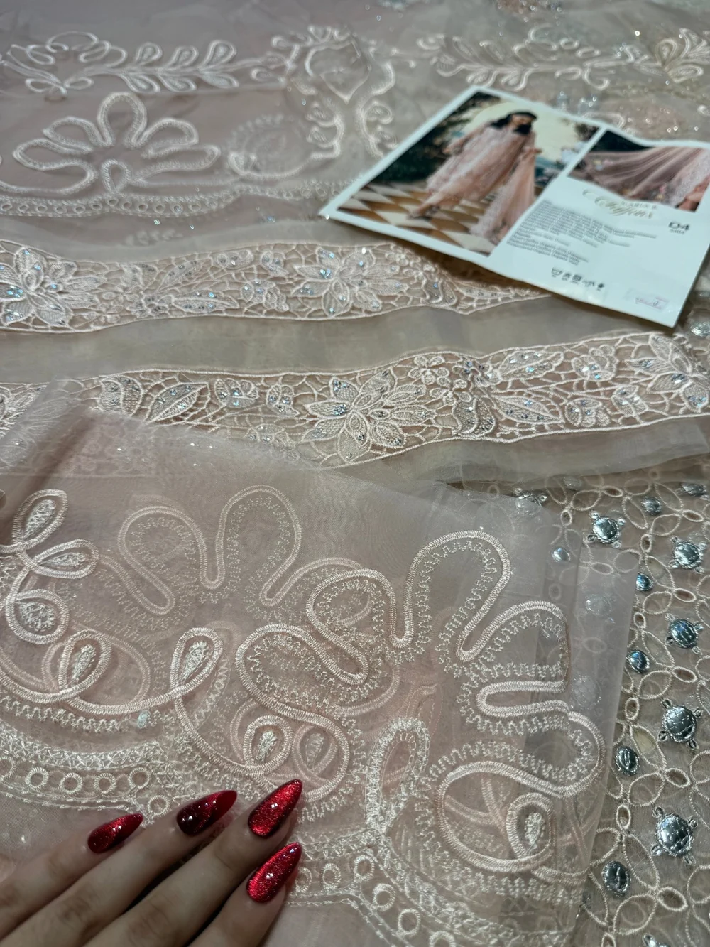 Maria.B Chiffons MPC-26-104 – Peach Pink